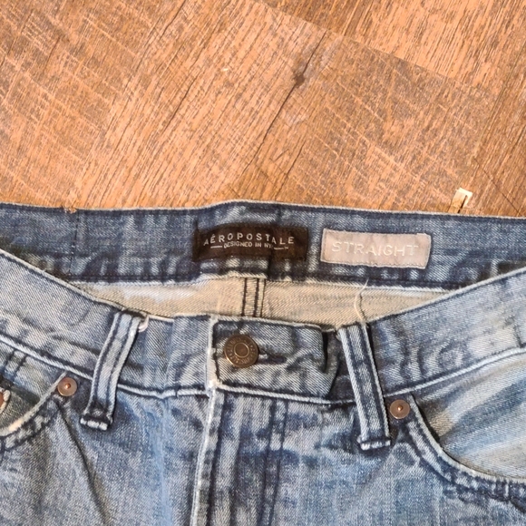 Aeropostale straight leg distressed jeans men's size 32/30 - Picture 7 of 13